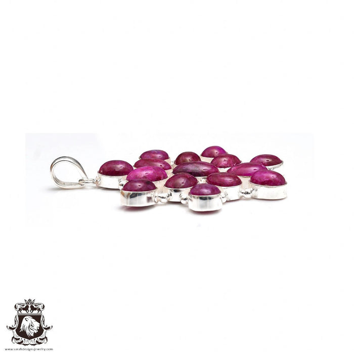 Pink Moonstone Pendant & Chain P9255