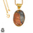 Malinga Jasper 24K Gold Plated Pendant 3mm Snake Chain GPH1330