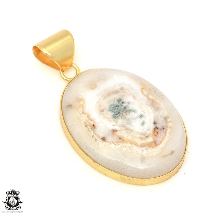 Solar Quartz 24K Gold Plated Pendant  GPH1686