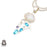 3 Inch Moonstone Aquamarine Pendant Gemstone Necklace • Minimalist Necklace P9082