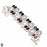 Moonstone Garnet Bracelet B4156