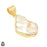 Mabe Biwa Pearl 24K Gold Plated Pendant  GPH1706