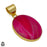 Pink Banded Agate 24K Gold Plated Pendant  GPH1784