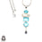 Blue Topaz Pendant & Chain P9387