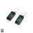 Boulder Chrysoprase 925 SOLID Sterling Silver Hook Dangle Earrings E425