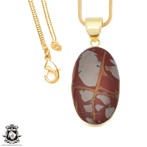 Noreena Jasper 24K Gold Plated Pendant  GPH946