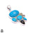 3 Inch Turquoise Pendant & Chain P8178