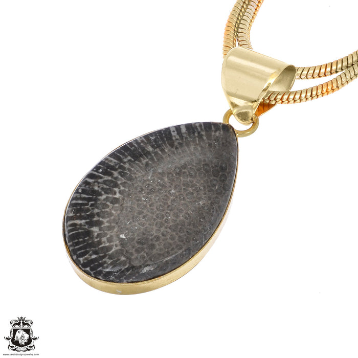 Stingray Coral 24K Gold Plated Pendant  GPH1127