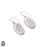 Scolecite 925 SOLID Sterling Silver Hook Dangle Earrings E342