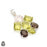 Rose Quartz Lemon Topaz Smokey Quartz Pendant & Chain P8620