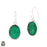 Green Aventurine 925 SOLID Sterling Silver Hook Dangle Earrings E326