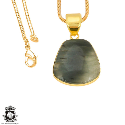 Serpentine 24K Gold Plated Pendant  GPH1436