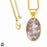 Crazy Lace Agate 24K Gold Plated Pendant  GPH607