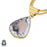 Dendritic Opal 24K Gold Plated Pendant 3mm Snake Chain GPH827