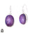 Purple Moonstone 925 SOLID Sterling Silver Hook Dangle Earrings E446