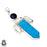 3.5 Inch Turquoise Pendant & Chain P7790