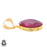 Ceylon Ruby 24K Gold Plated Pendant 3mm Snake Chain GPH1267