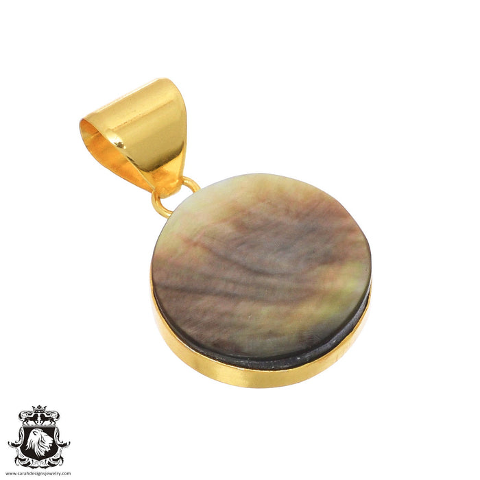Mother of Pearl 24K Gold Plated Pendant  GPH708