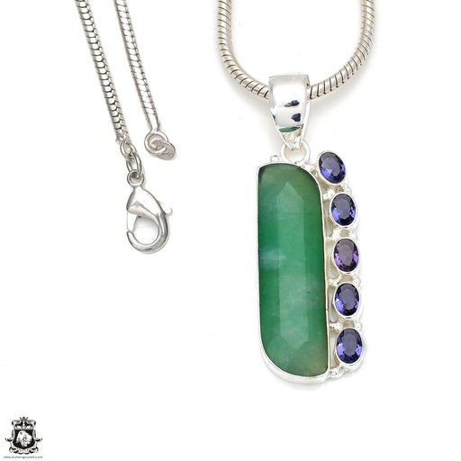 BC Jade Pendant & Chain P8419