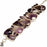 Chevron Amethyst Genuine Gemstone Necklace Bracelet SET941