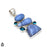 Blue Lace Agate Pendant & Chain P8370