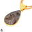 Stick Agate 24K Gold Plated Pendant 3mm Snake Chain GPH1587