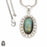 Labradorite Pendant 4mm Snake Chain P8484