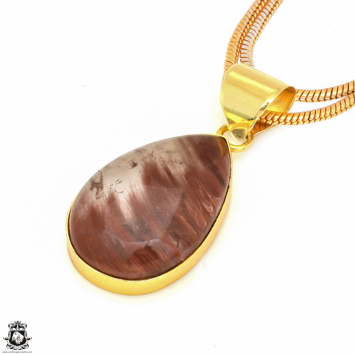 Lodolite 24K Gold Plated Pendant  GPH553