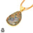 Rhyolite 24K Gold Plated Pendant  GPH466