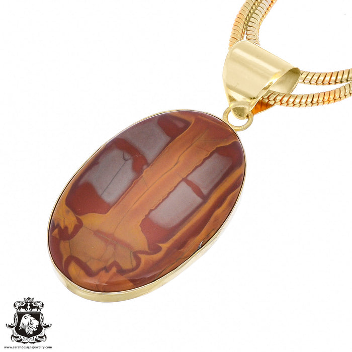 Noreena Jasper 24K Gold Plated Pendant  GPH941