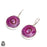 Hot Pink Stalactite 925 SOLID Sterling Silver Leverback Earrings E285