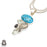 Turquoise Pyrite Pendant & Chain P9303