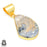 Scenic Agate 24K Gold Plated Pendant  GPH450