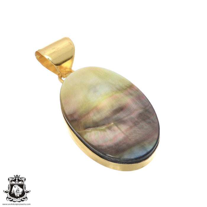 Mother of Pearl 24K Gold Plated Pendant  GPH699