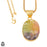 Rainbow Stalactite 24K Gold Plated Pendant  GPH1141