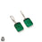 1.7 Inch Green Aventurine 925 SOLID Sterling Silver Leverback Earrings E177