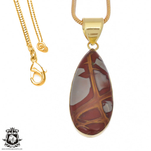 Noreena Jasper 24K Gold Plated Pendant  GPH945