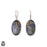 2 Inch Pyrite Lapis 925 SOLID Sterling Silver Leverback Earrings E198