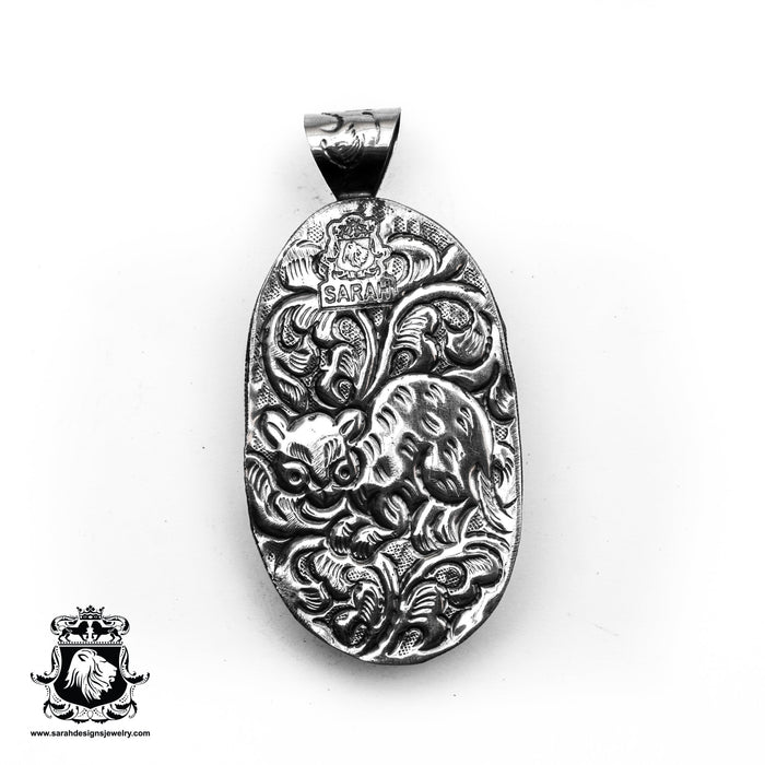 Eagle Woman Matilda Galpin  Carving Silver Pendant & Chain N351