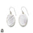 Scolecite 925 SOLID Sterling Silver Hook Dangle Earrings E342