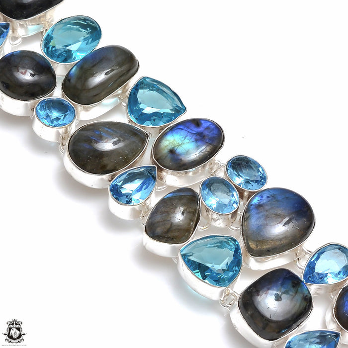Labradorite Blue Topaz Bracelet B4108
