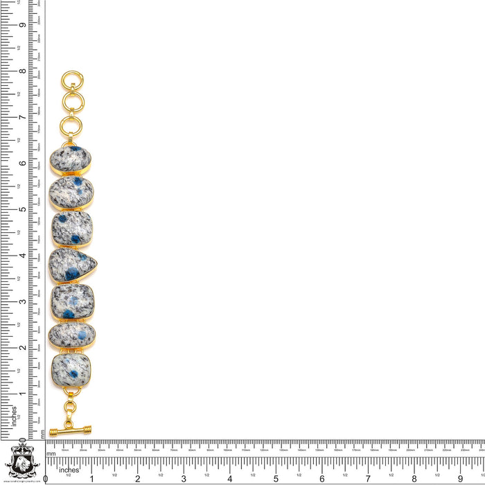 K2 Jasper Genuine Gemstone Gold Plated Bracelet GB127