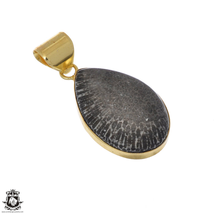 Stingray Coral 24K Gold Plated Pendant  GPH1127