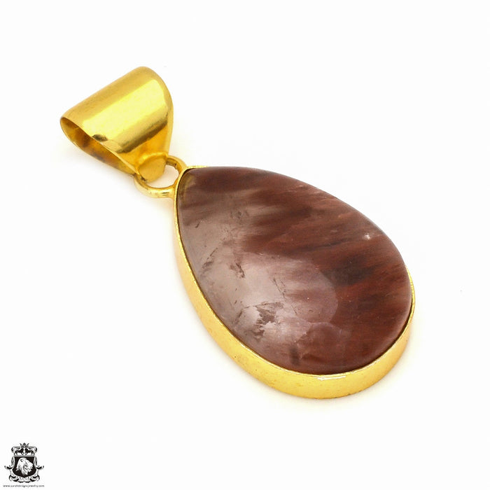 Lodolite 24K Gold Plated Pendant  GPH553