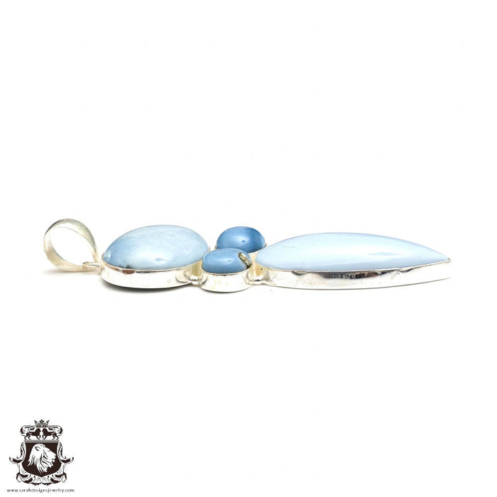 Owyhee Blue Opal Pendant & Chain P9306