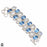 Moonstone Blue Topaz Bracelet B4195