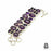 Amethyst Faceted and Cabochon Bracelet B3119