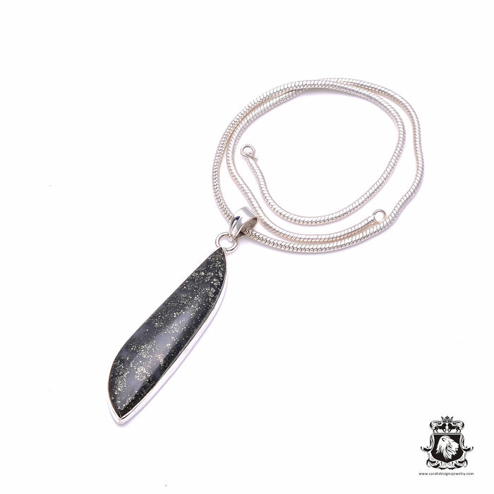 Marcasite Fine Sterling Silver Pendant & Chain P6180