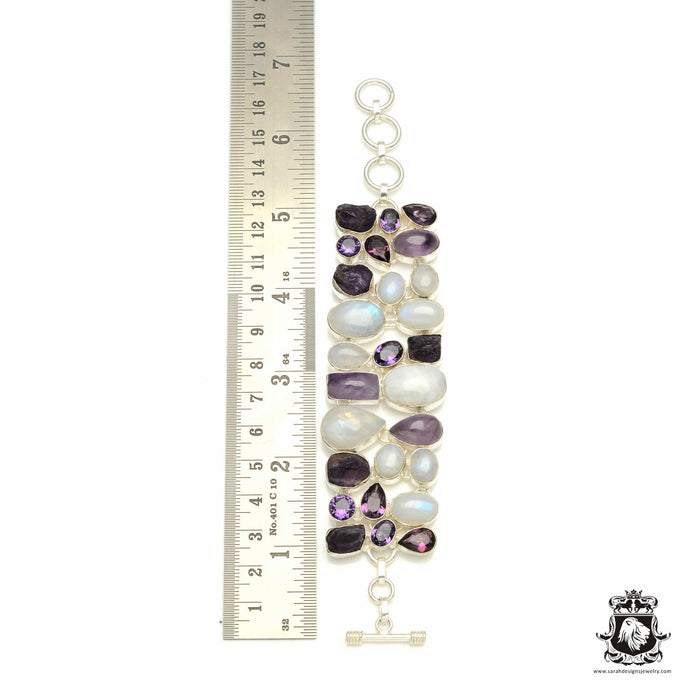 Moonstone Amethyst Bracelet B3312