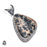 German Fossilized Dendrite Agate Pendant & Chain  V375